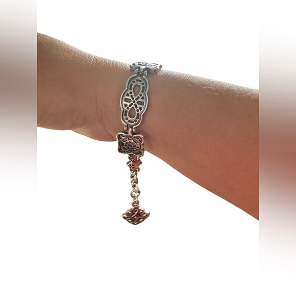 Vintage Brighton Sterling Silver Plated Panel Bracelet Infinity
Open Scroll - Picture 2 of 12